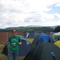 kate at campsite
