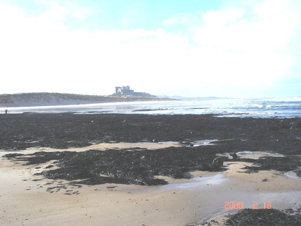 Bamburgh Castle from sands